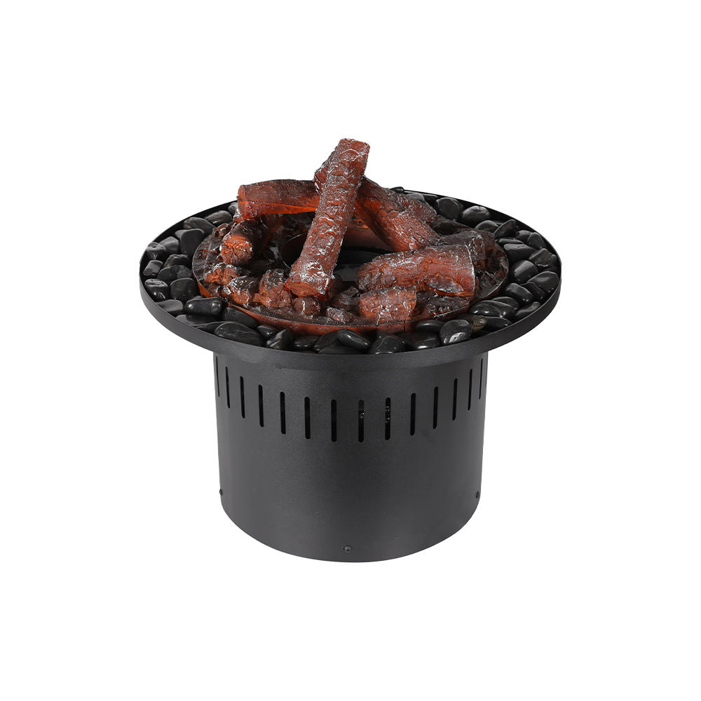 500mm单色圆形水蒸气壁炉（带碳3D火焰）